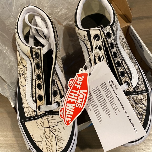 Vans Old Skool Frances Stark / Maps Lace Up Shoe Size: 5.0 Men’s 6.5 Women’s - Picture 5 of 11